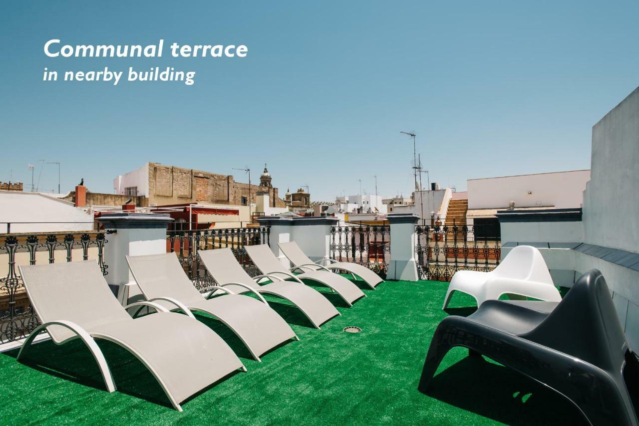 Hostly Acetres 1B-2B Center-Fibre-Conmunal Terrace-Parking Optional Sevilla Exterior foto